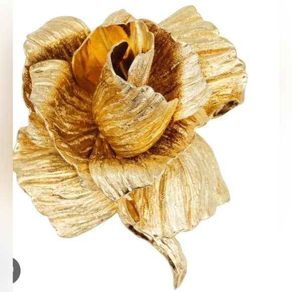 Dior Gold Floral Brooch - Picture 12 of 14